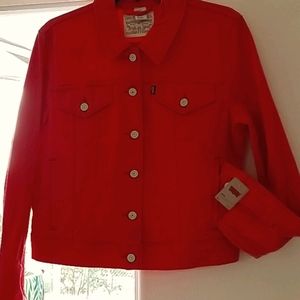Beautiful Levi's Coral Denim Jacket